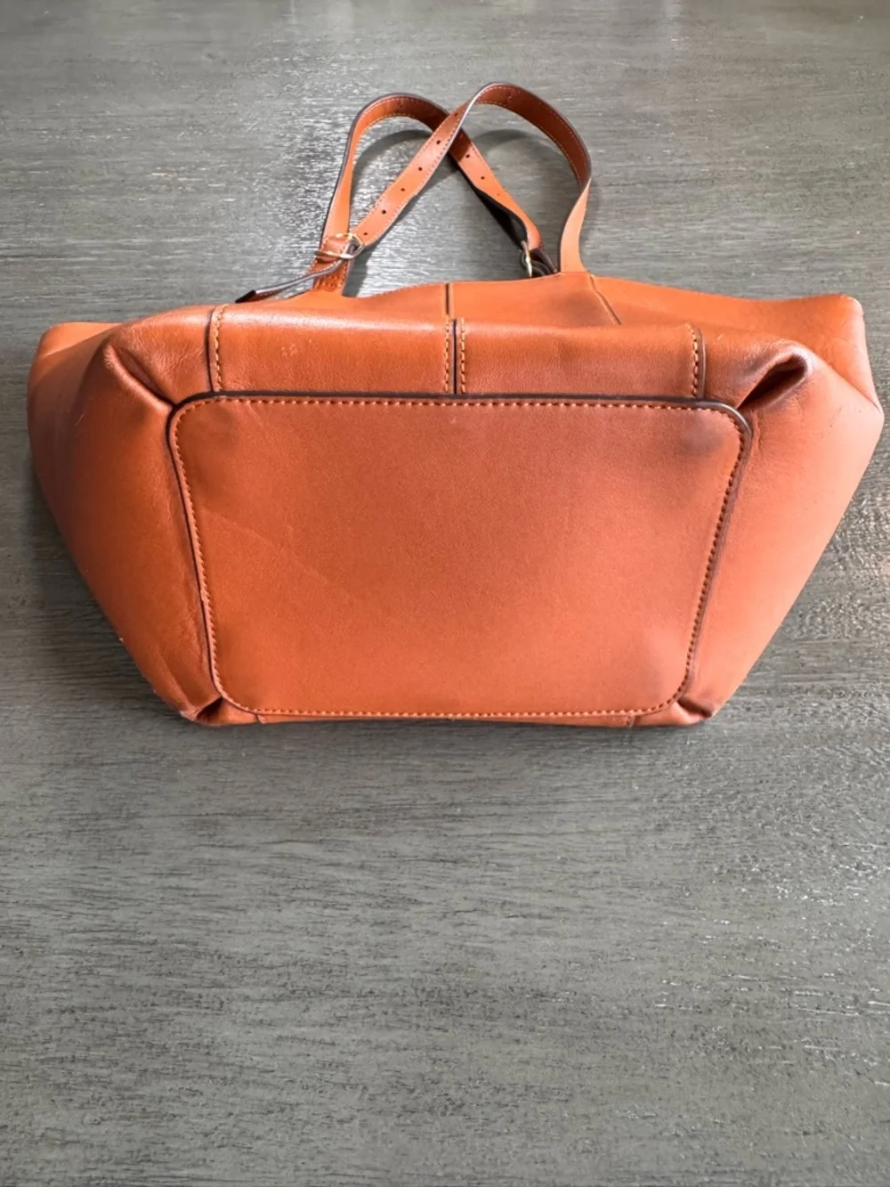 LDT Tatum Tote Bag Purse Brown Leather